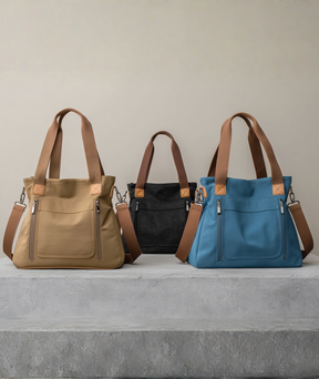 Bolsa feminina de lona com alça removível - Margareth