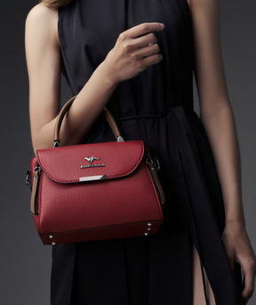 Bolsa feminina de couro genuíno elegante - Theá