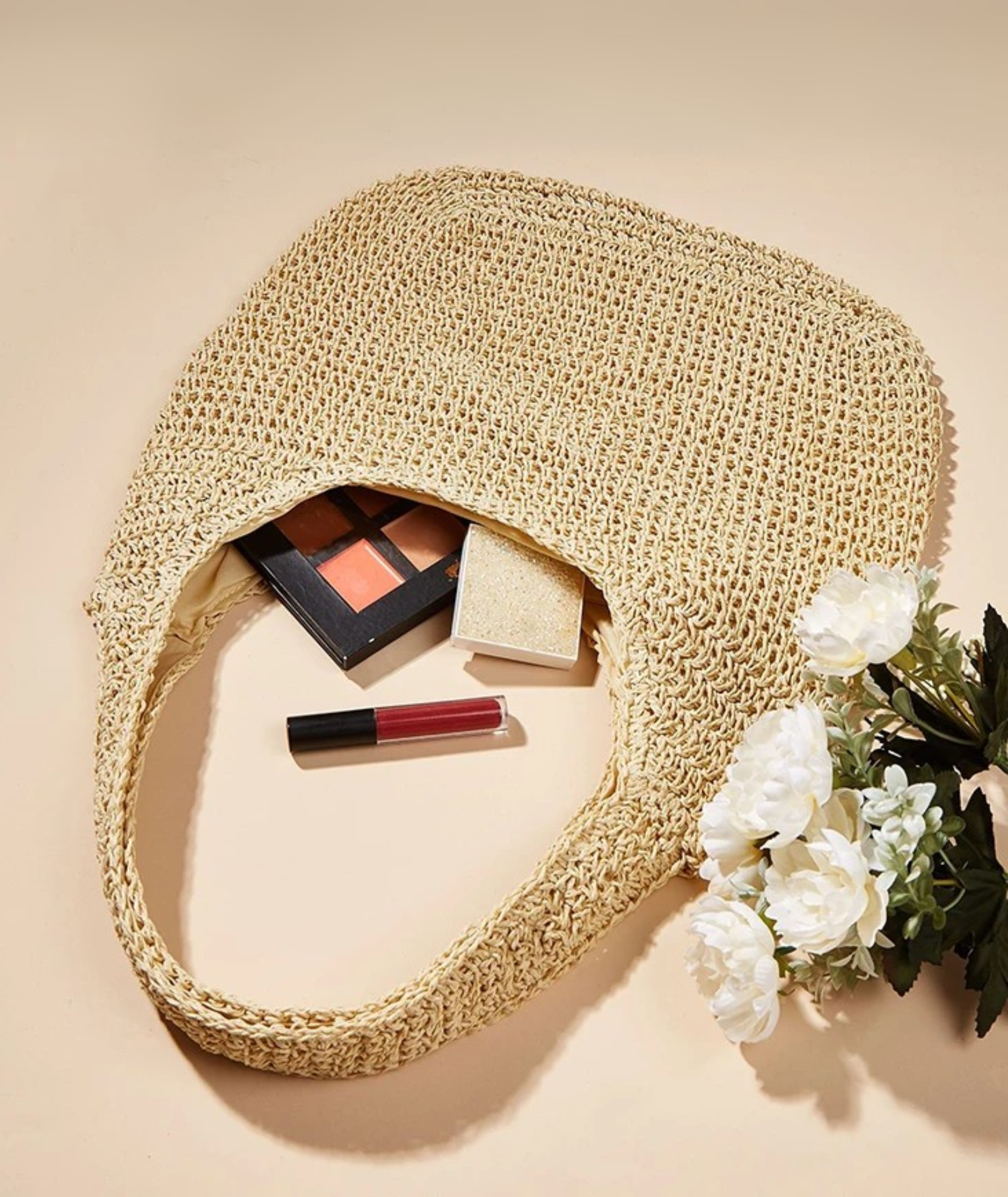 Bolsa feminina de praia estilo crochê