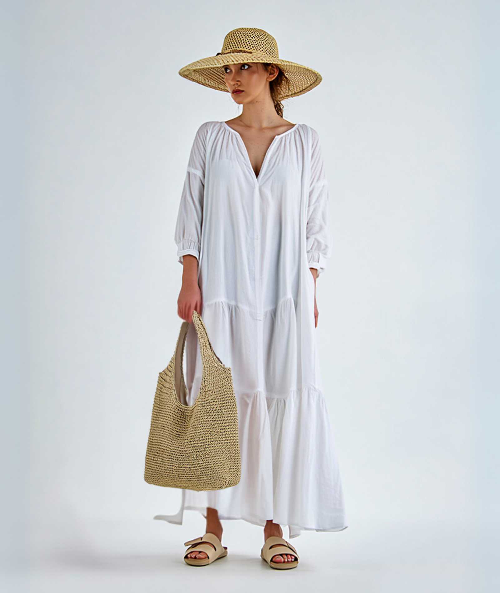 Bolsa feminina de praia estilo crochê