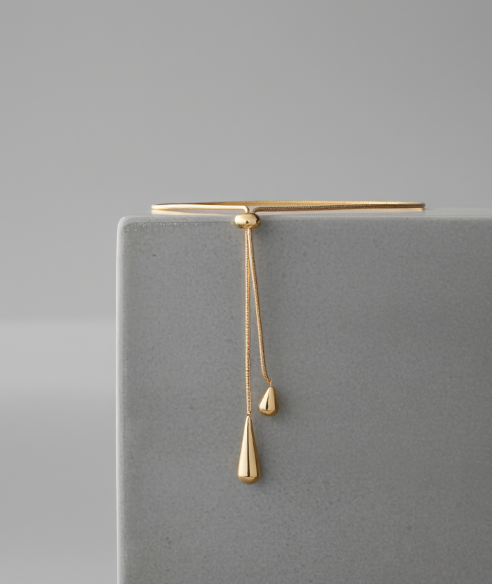 Colar feminino folheado - Golden Drop