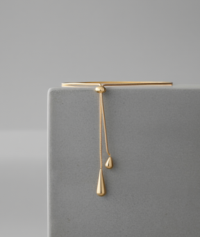 Colar feminino folheado - Golden Drop