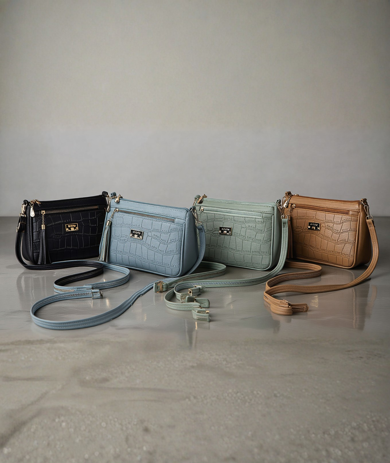 Bolsa feminina de couro ecológico - Gaia