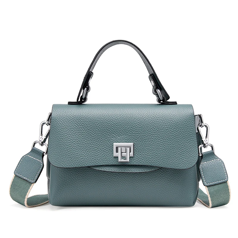 Bolsa feminina de couro com alça adicional - Zency