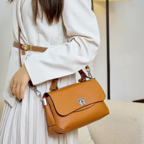Bolsa feminina de couro com alça adicional - Zency
