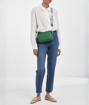 Bolsa feminina de ombro couro colors alça mosaico