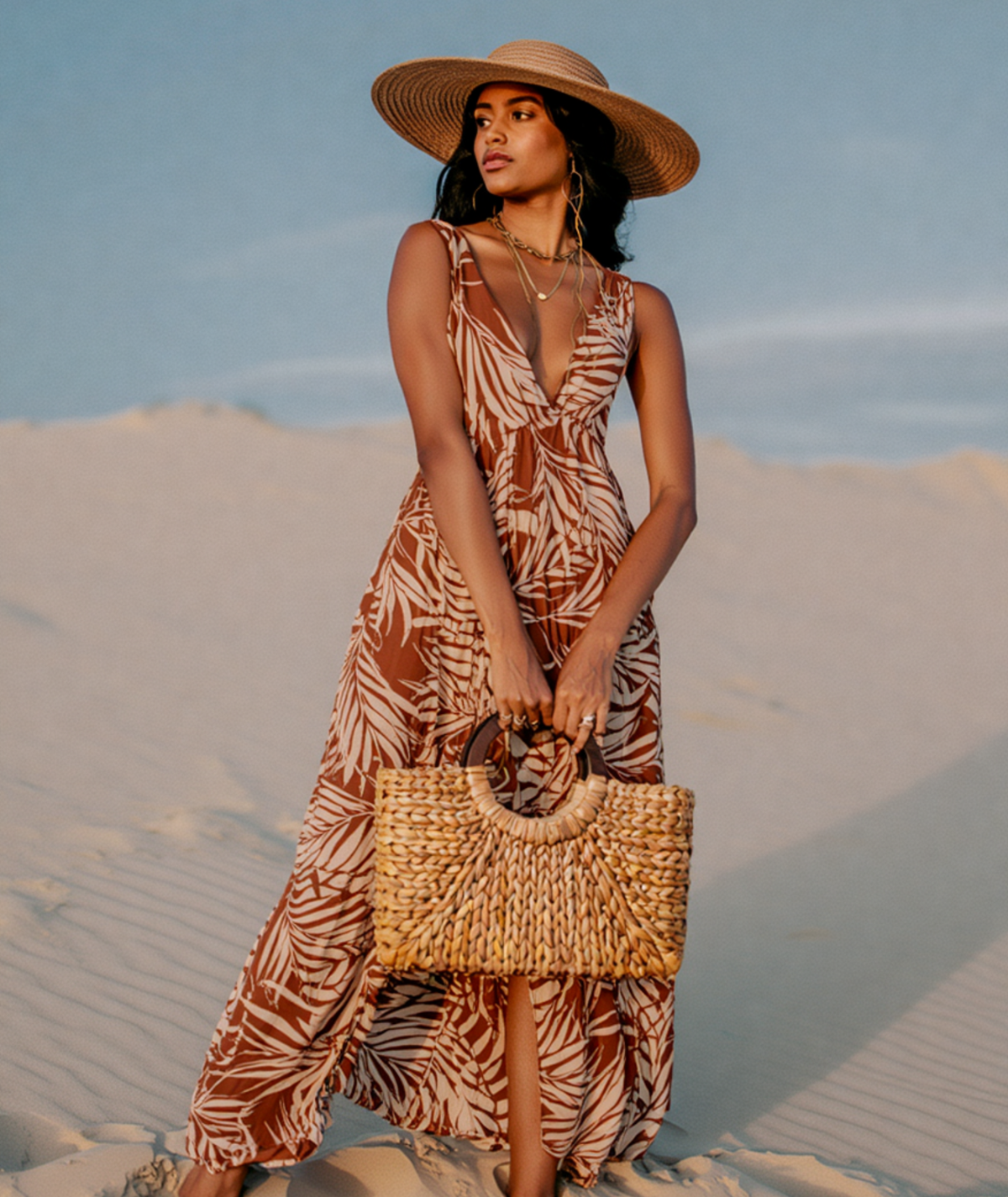 Bolsa feminina estilo ratan moda praia verão