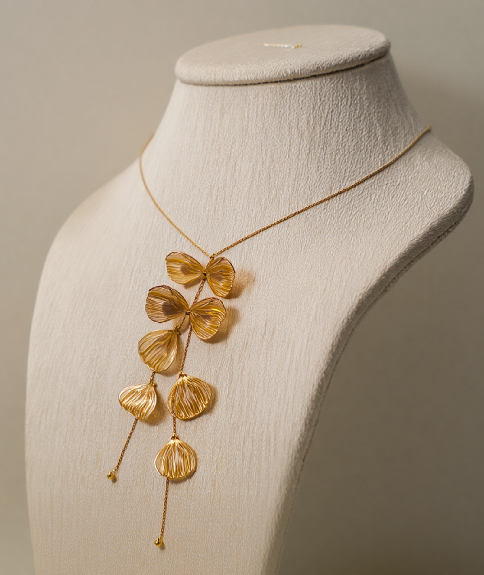 Colar feminino folheado elegante - Sheets