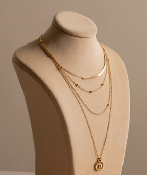 Colar feminino Prata 925 e folheado a ouro - Andrômeda