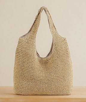 Bolsa feminina de praia estilo crochê