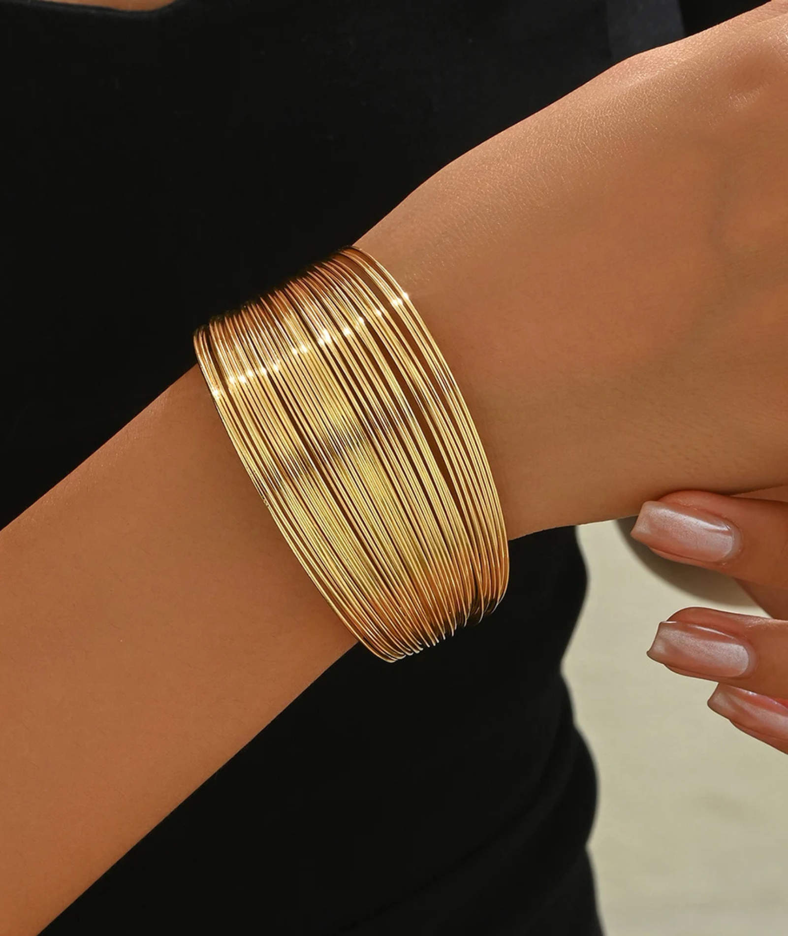 Bracelete feminino elegante folheado - Celestial