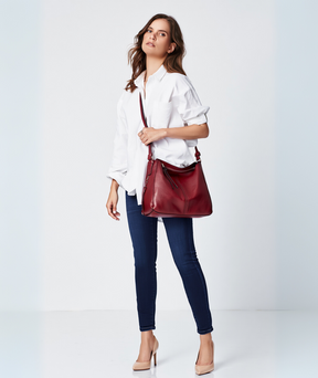 Bolsa feminina grande de couro - Thalia