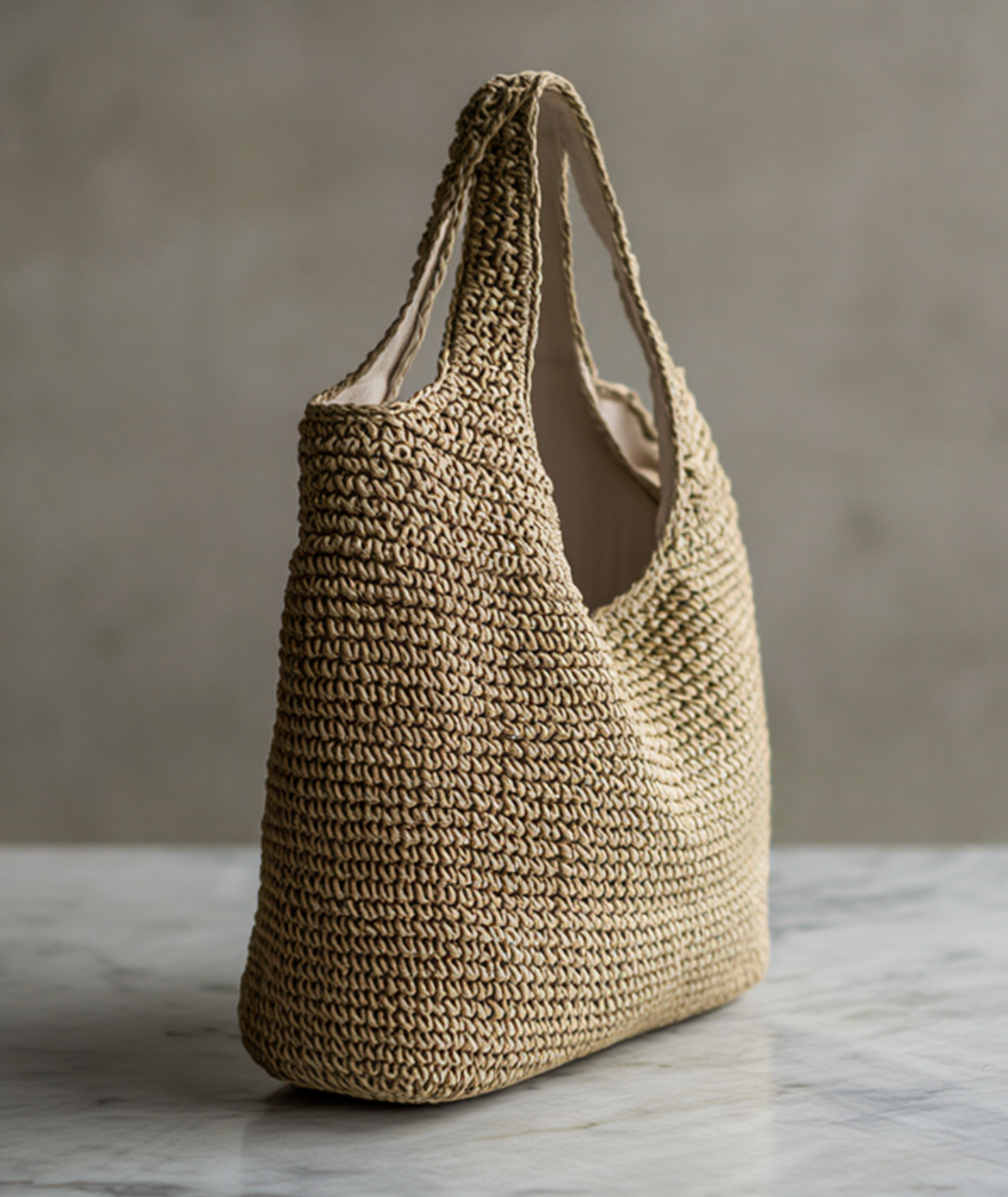 Bolsa feminina de praia estilo crochê