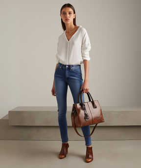 Bolsa feminina de couro - Coraline