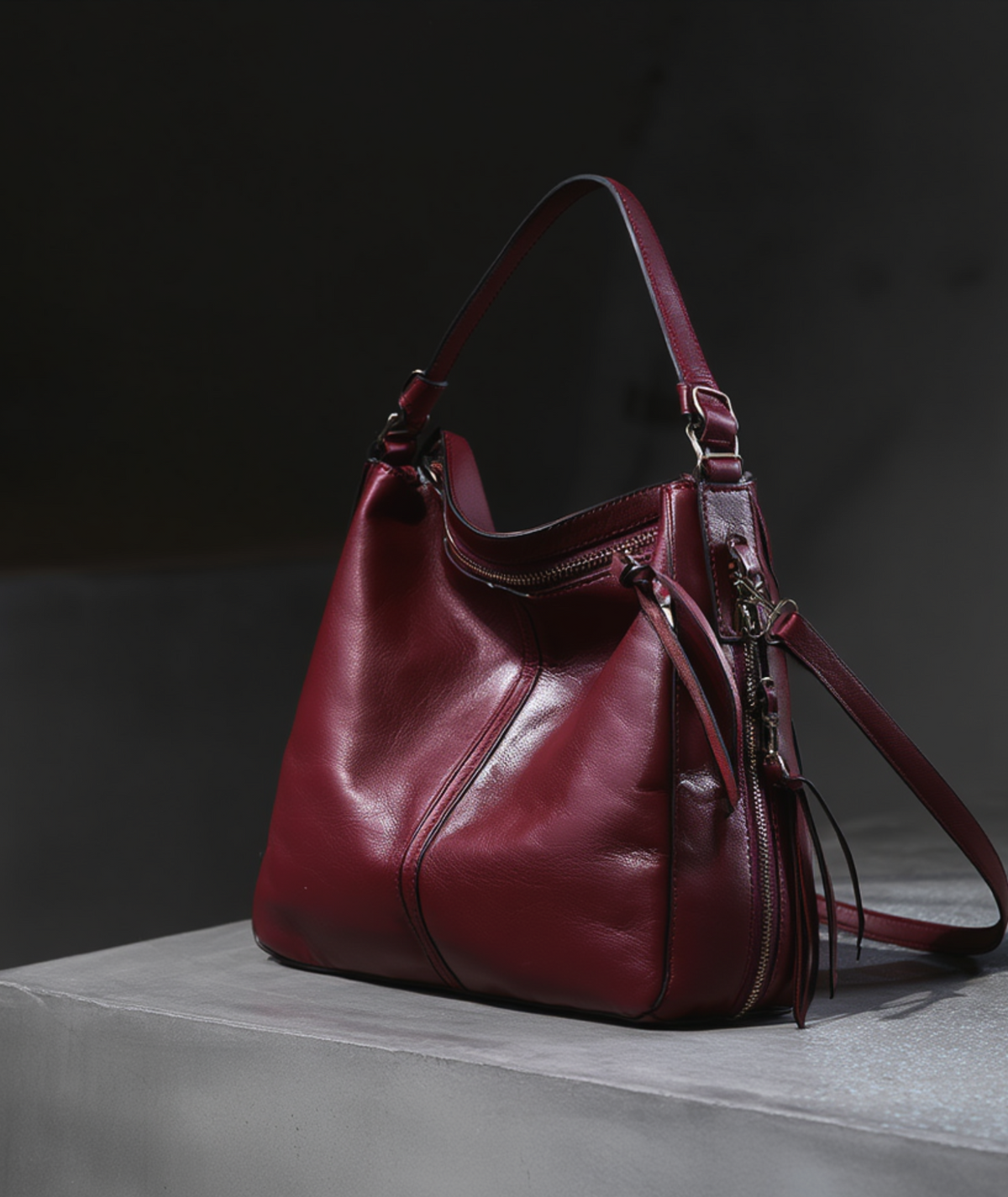 Bolsa feminina grande de couro - Thalia