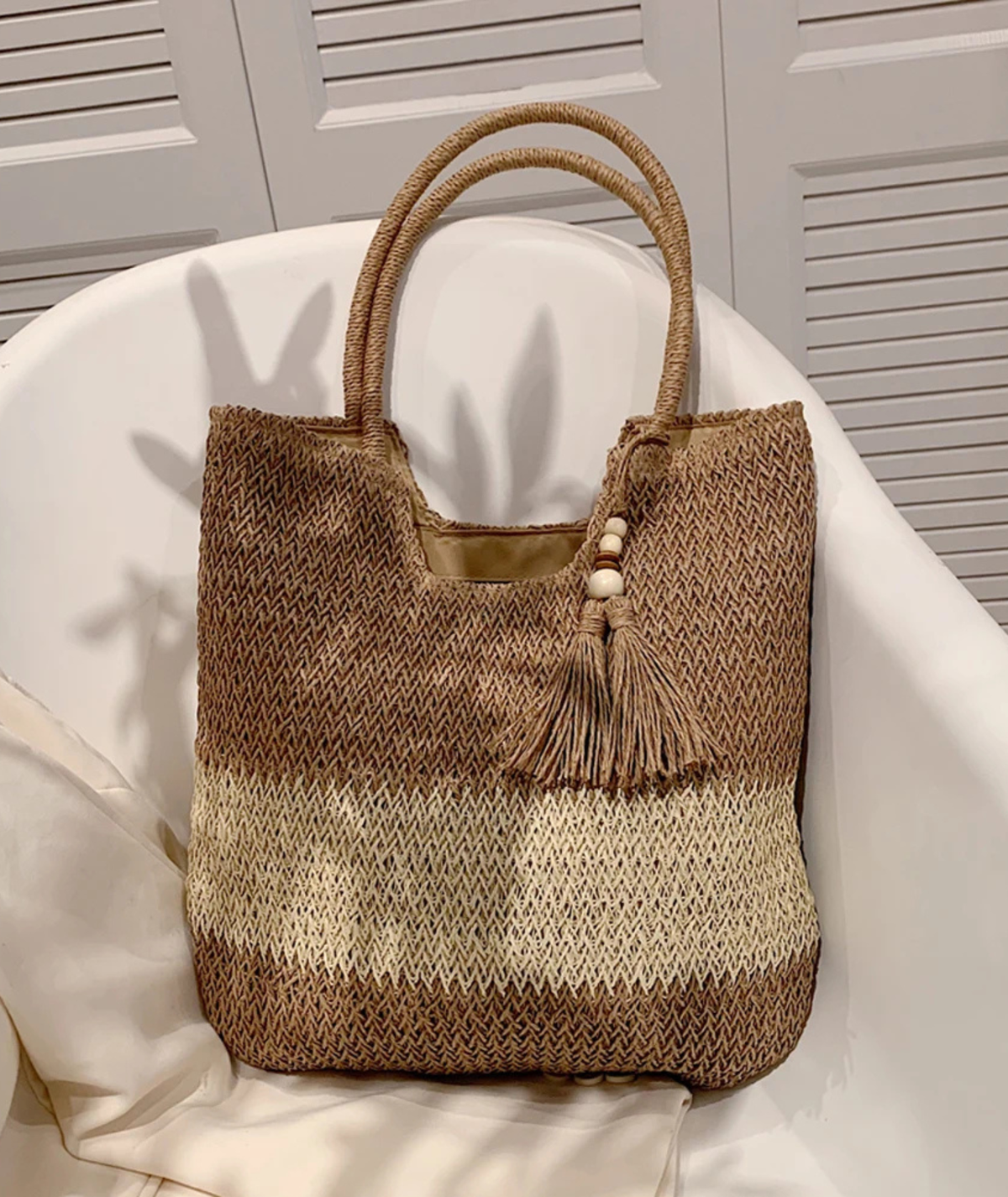 Bolsa feminina de sisal moda praia verão - Solare