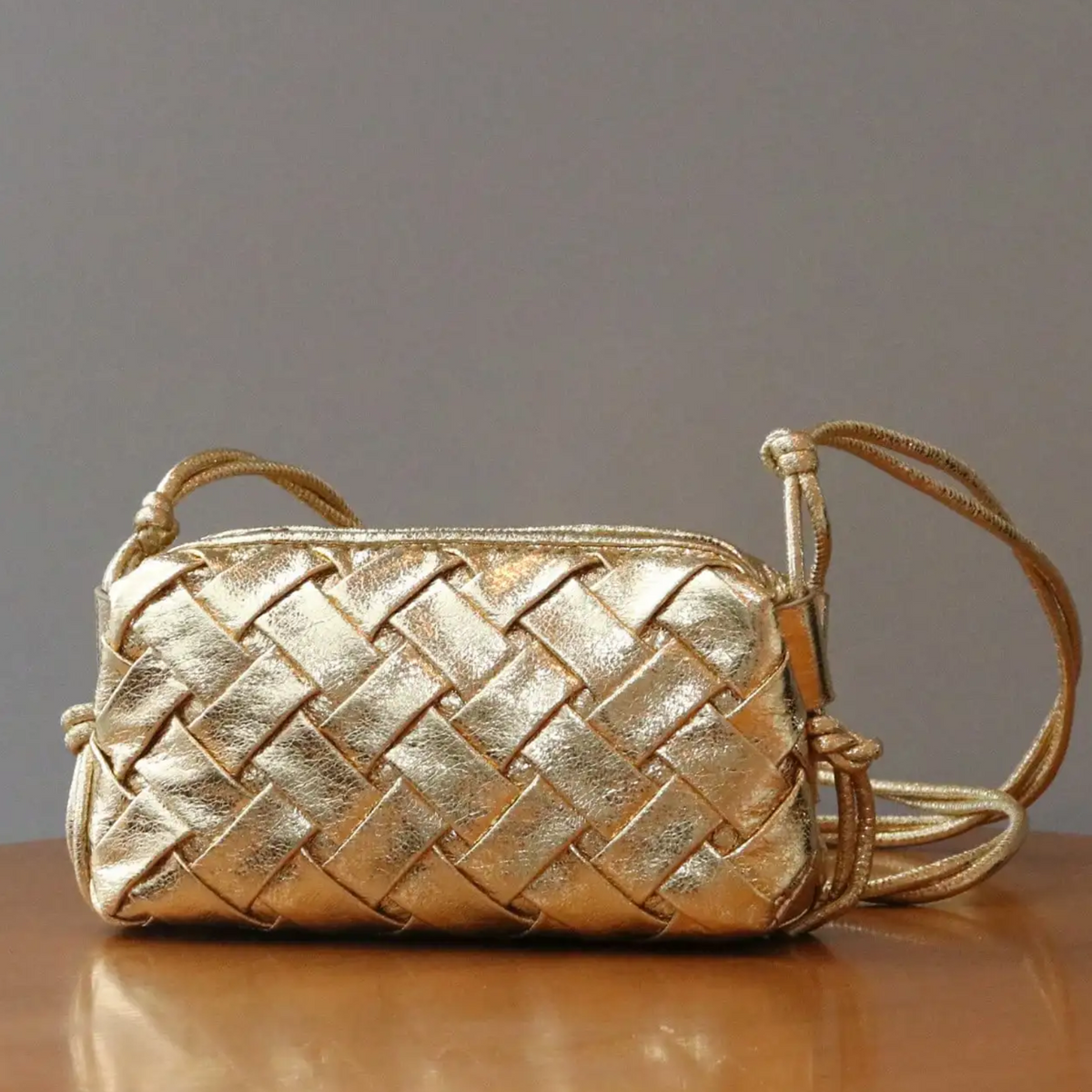 Bolsa de mão clutch em couro ecológico - Escar