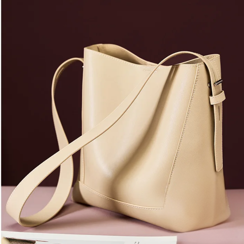 Bolsa feminina alça transversal de couro genuíno - Diamond