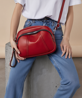 Bolsa feminina de couro - Rock Girl