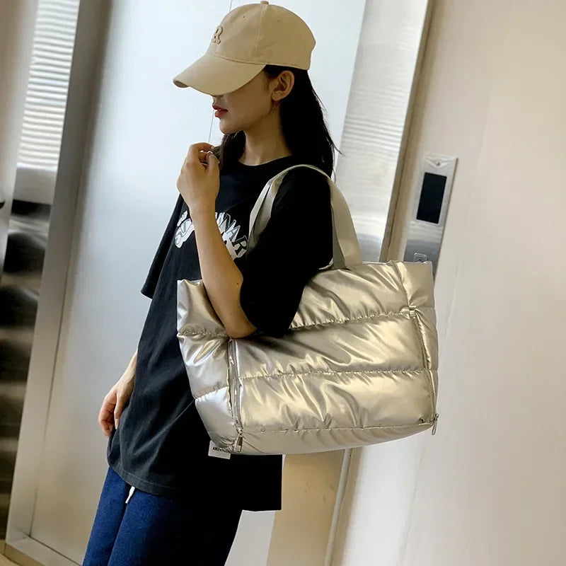 Bolsa feminina softbag em nylon - Shiny