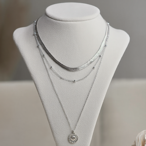 Colar feminino Prata 925 e folheado a ouro - Andrômeda